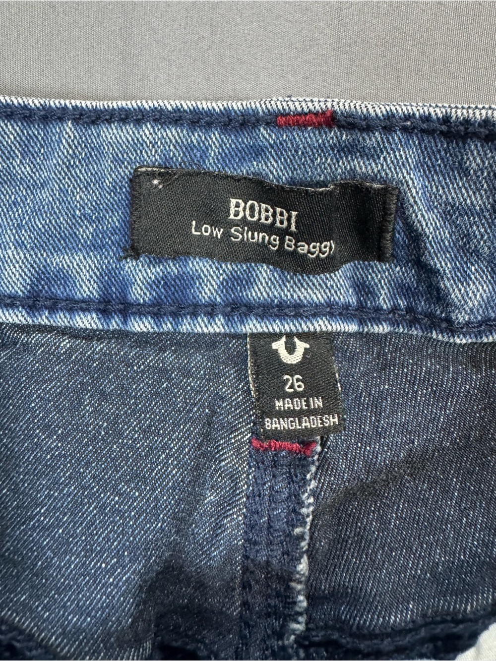 True Religion Light Blue Wide-Leg Denim Jeans - Picture 3 of 7